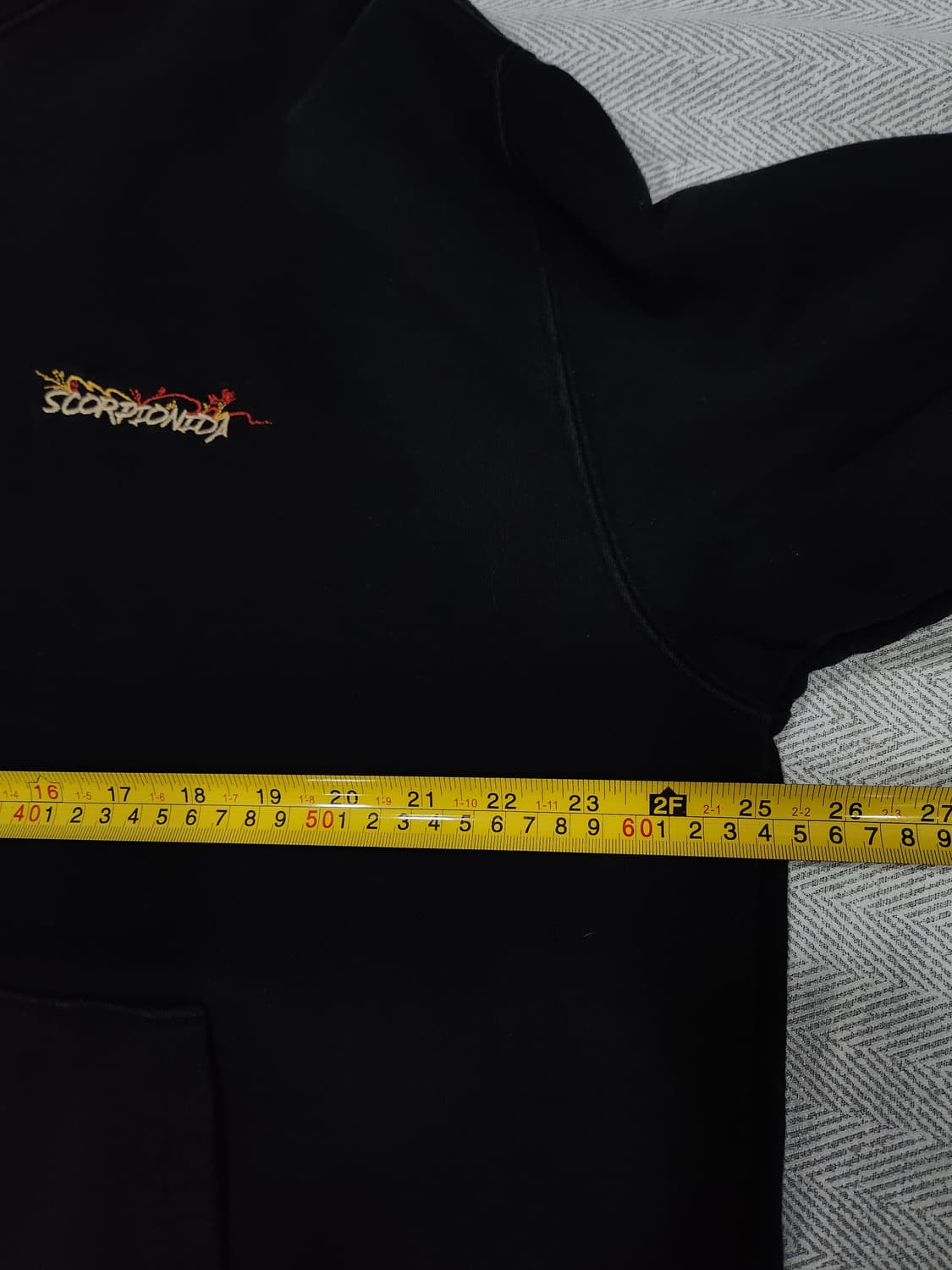 CPGN STUDIO 자수 후드티 블랙 남성 95~100사이즈 오버핏 상품이미지9