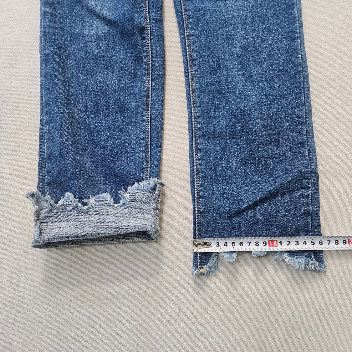 74 빈티지 여성 밑단컷팅 데님 팬츠 0403Y 상품이미지7