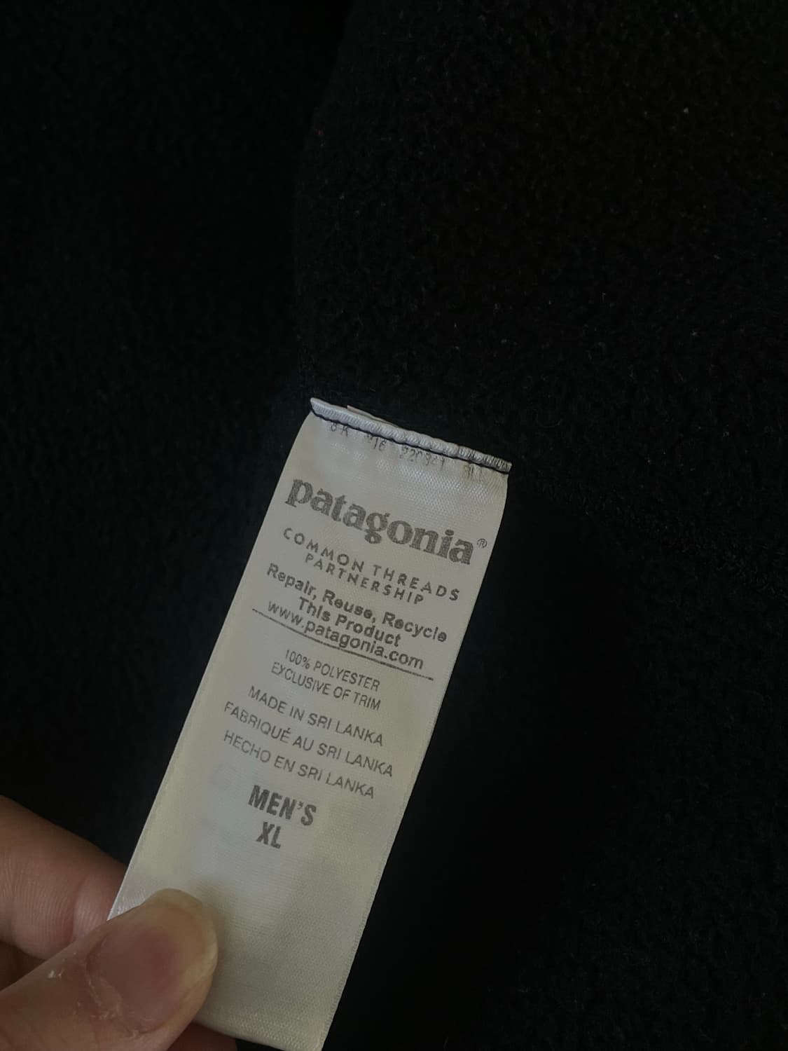 파타고니아 후리스 자켓 XL 차콜 상품이미지4