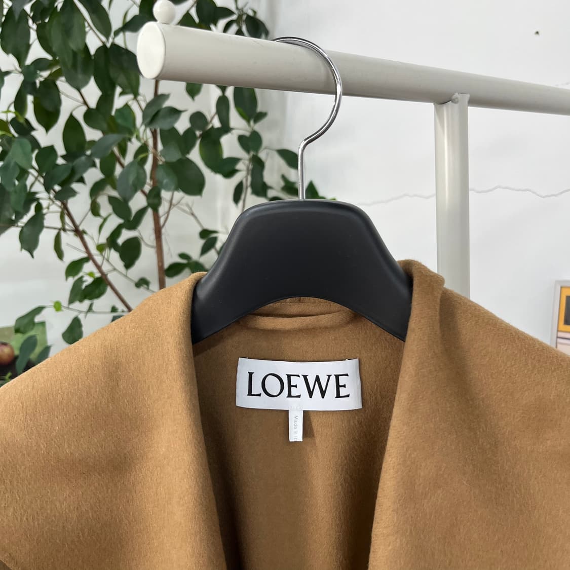 로에베 우먼 캐시미어 블렌드 후드 로브 코트 XS  상품이미지3