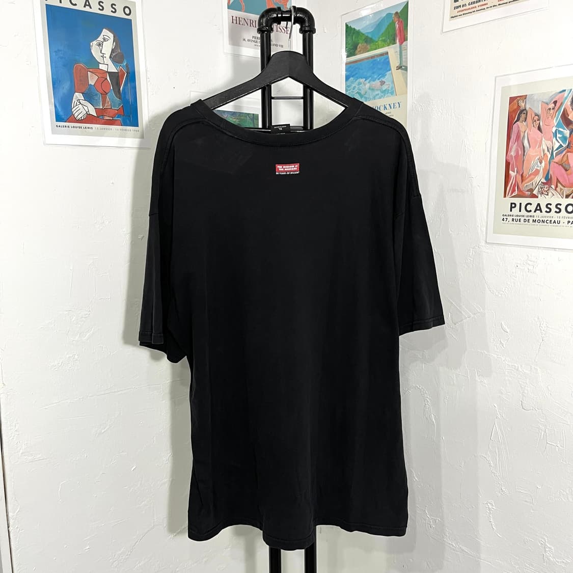 오베이 빈티지 프린팅 반팔티셔츠 상품이미지2