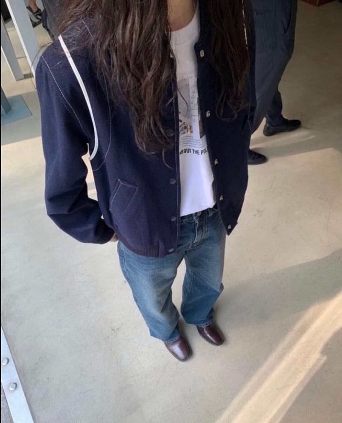 2사이즈) 라벨아카이브 베이스볼 점퍼 네이비 바시티 자켓 블루종 2 상품이미지2