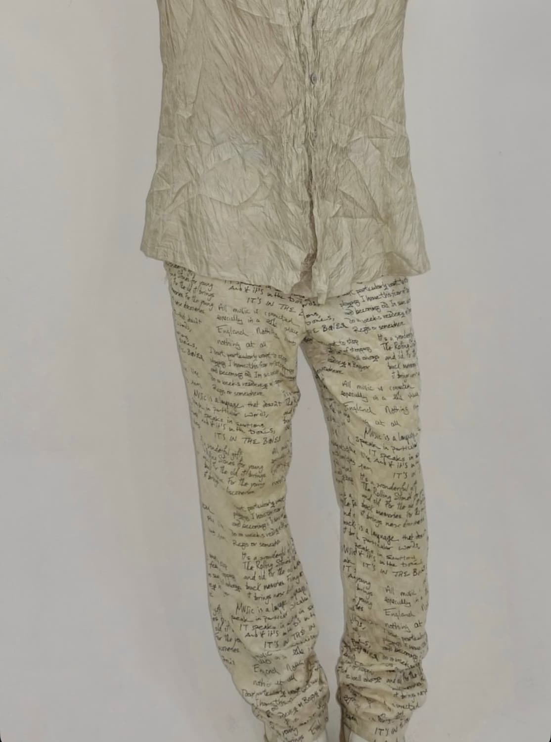 꼼데가르송 옴므 플러스 “Music Is a Language” 바지 상품이미지1