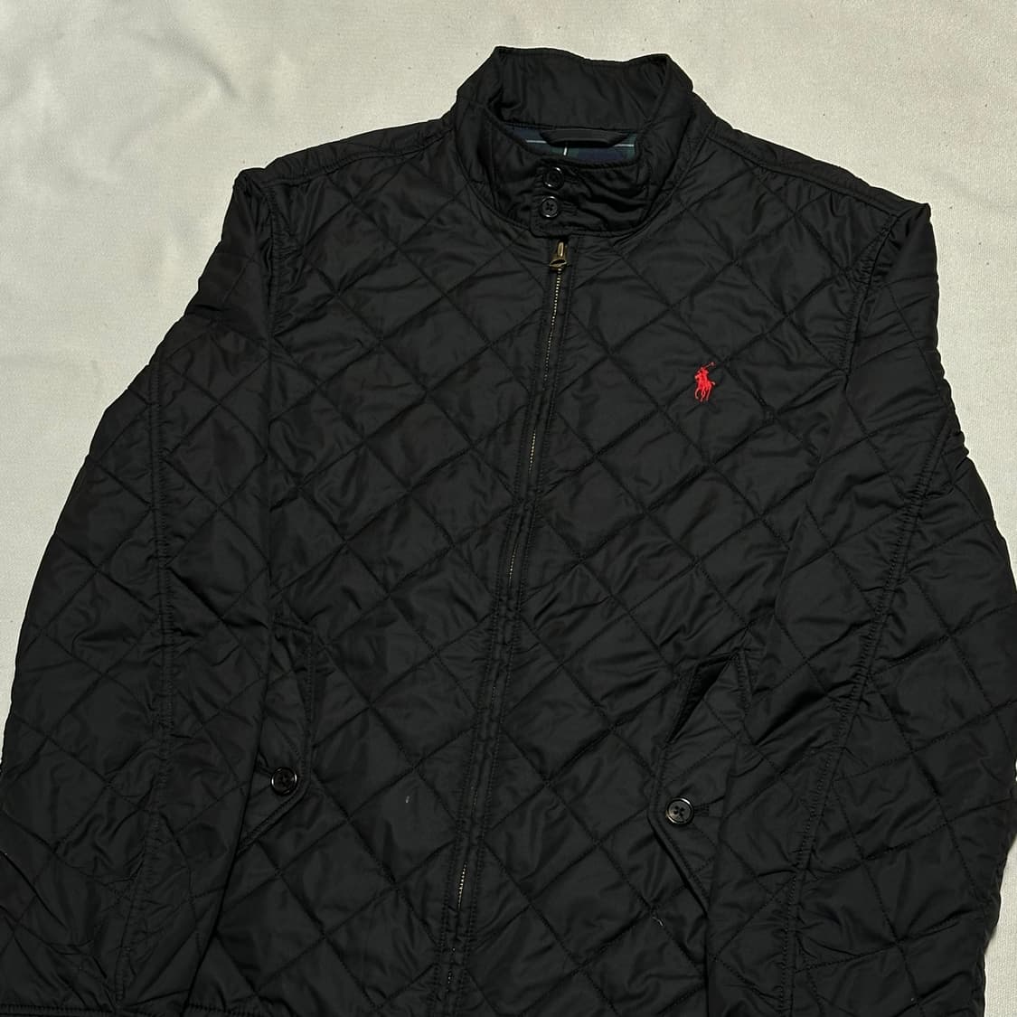 M 폴로랄프로렌 레드 포니 퀄팅 누빔 자켓 상품이미지1