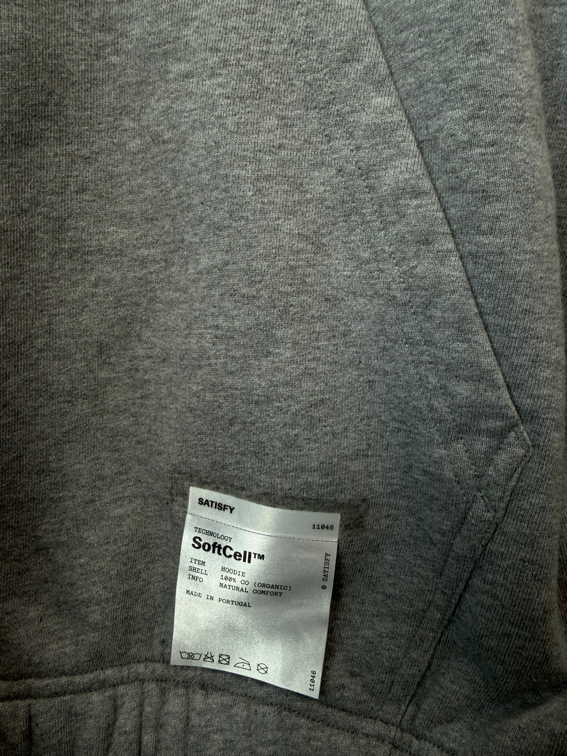 새티스파이 로고 소프트쉘 후드티 헤더 그레이 상품이미지3