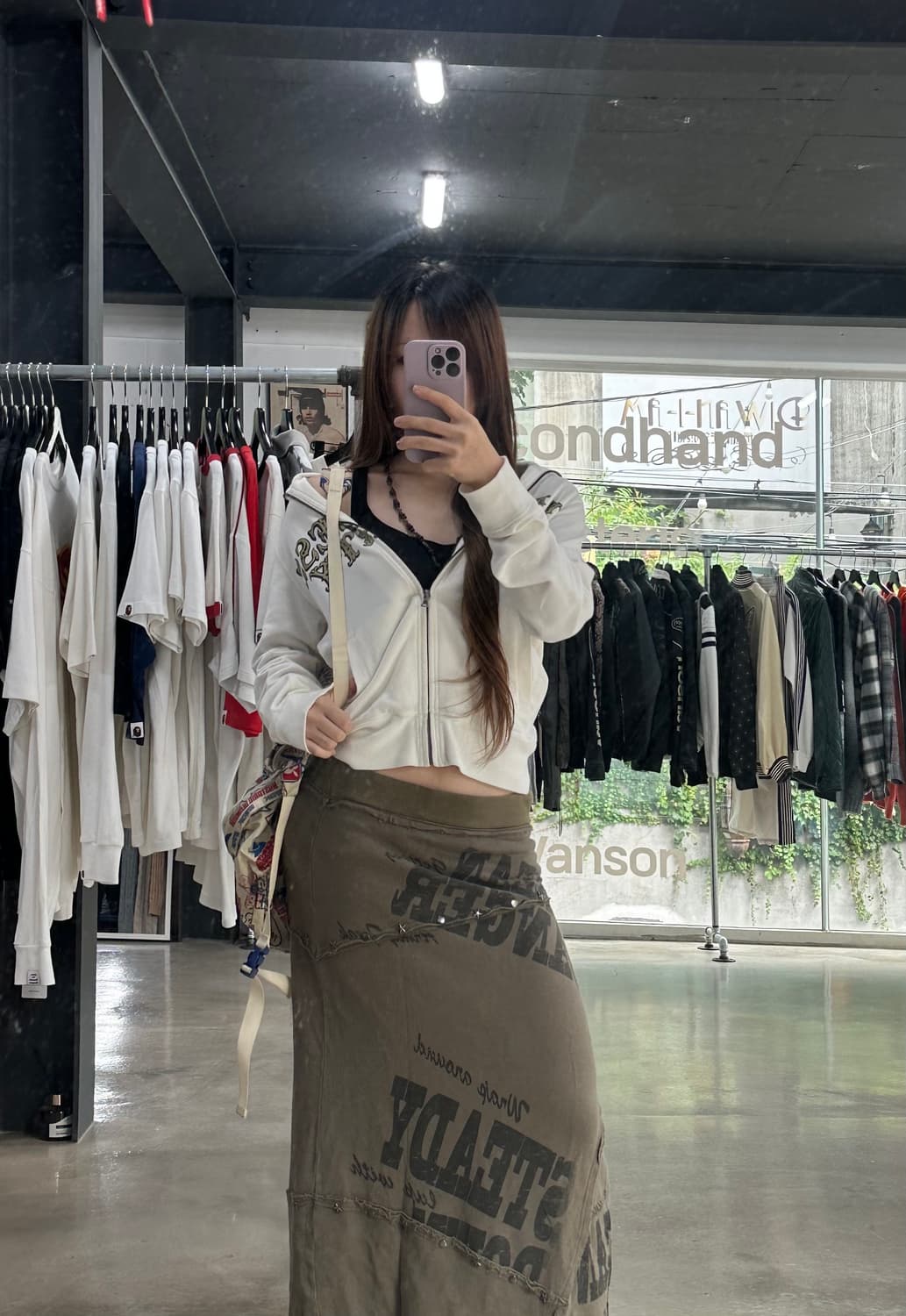 히스테릭글래머 걸프린팅 져지 집업 상품이미지1