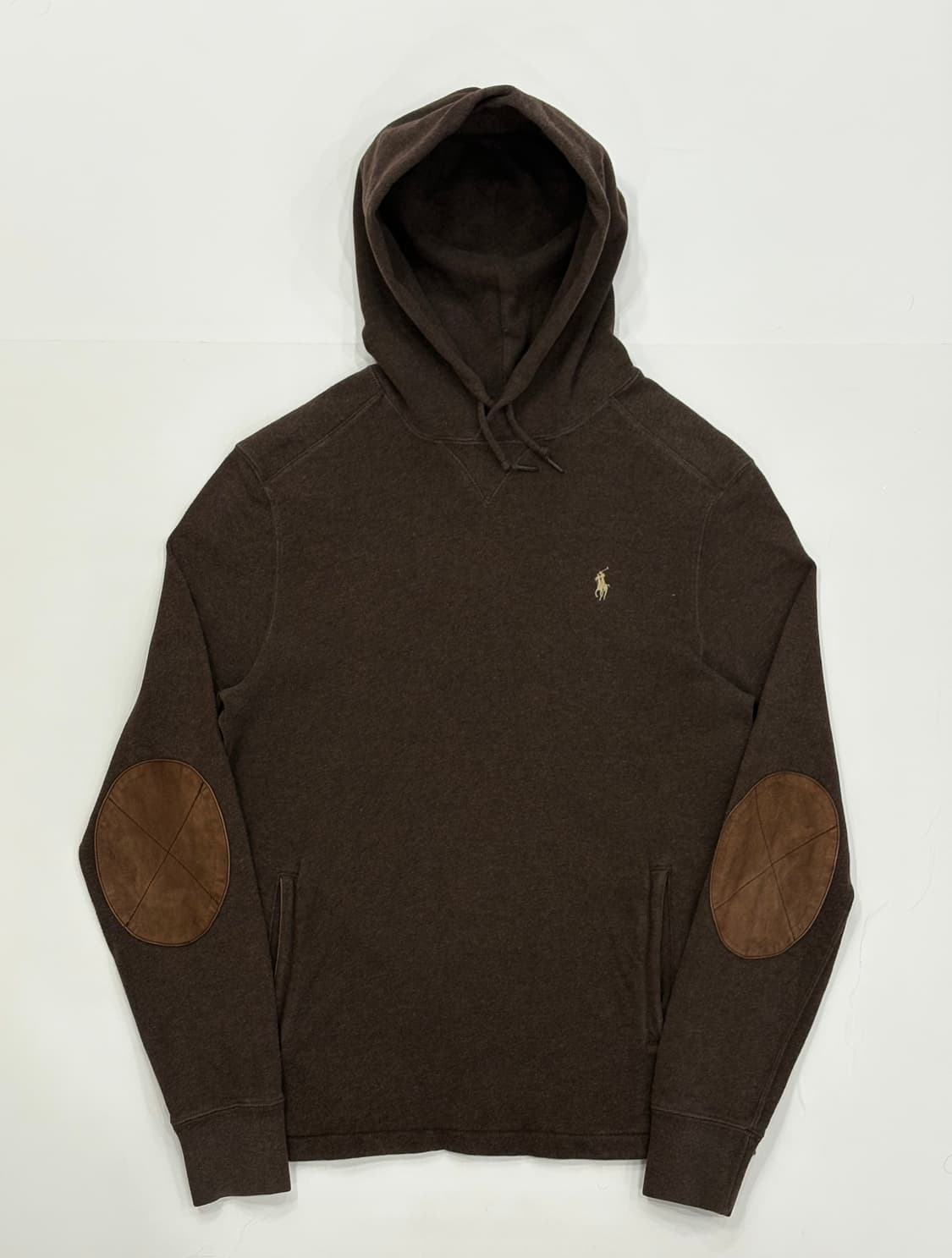 Polo 폴로 초코 x 브라운 엘보 패치 후드티 상품이미지1