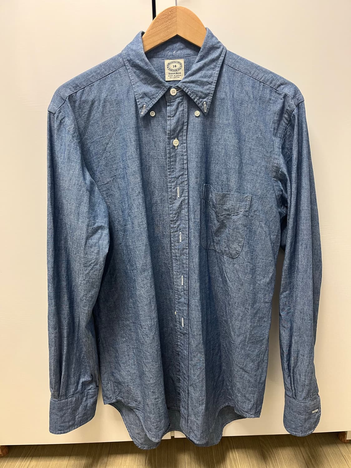 Kamakura Shirts  샴브레이 버튼다운 셔츠 (16) 상품이미지1