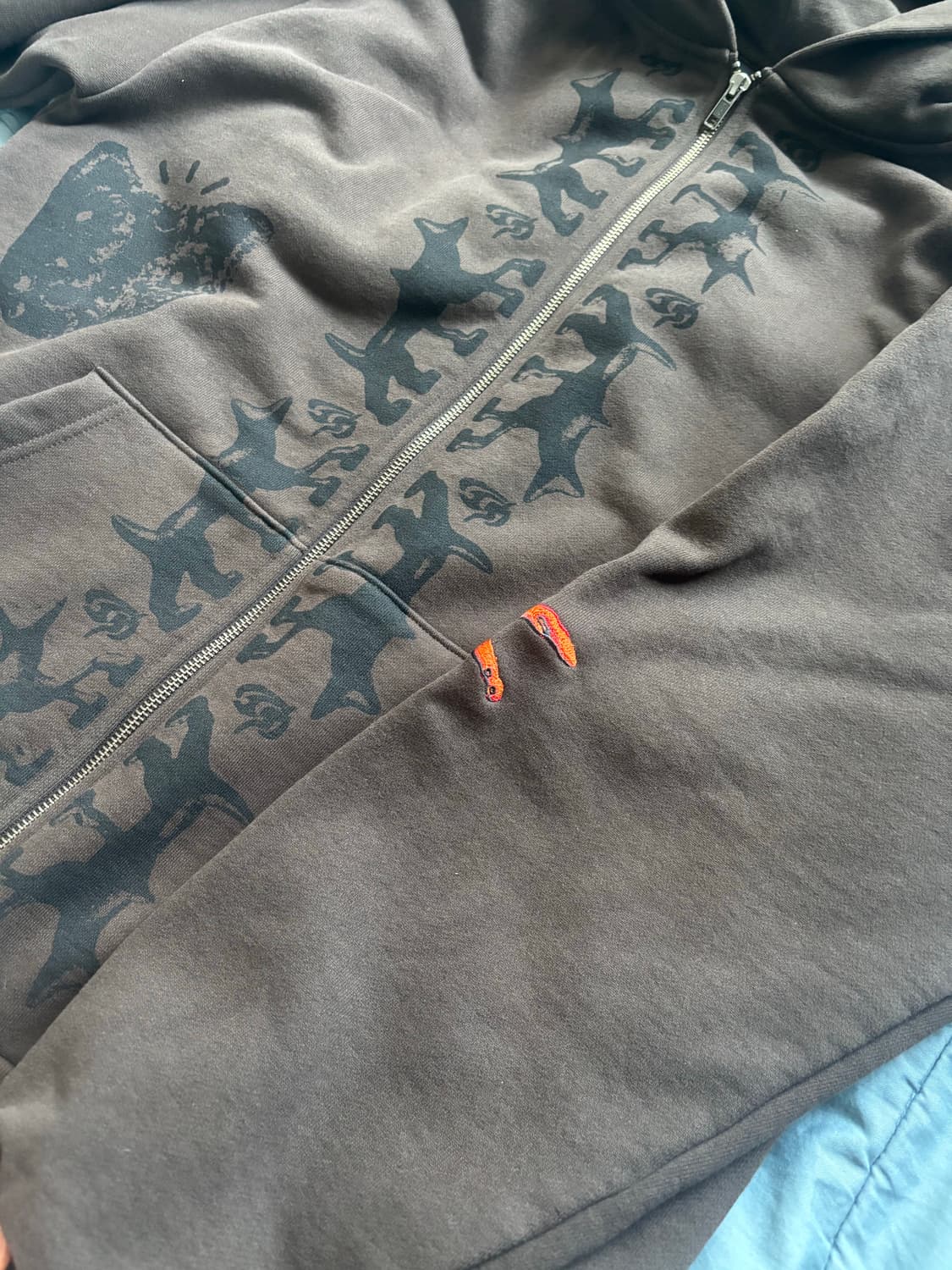 트래비스 스캇 머천 후드집업 리버스 도그 L 사이즈 상품이미지6