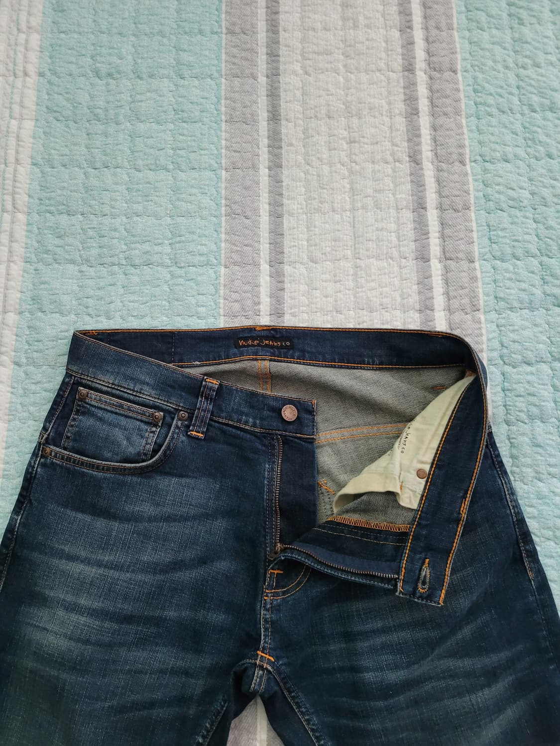 누디진 nudie jean 씬핀 오스카 원 다크 중청 슬림 32사이즈 상품이미지2