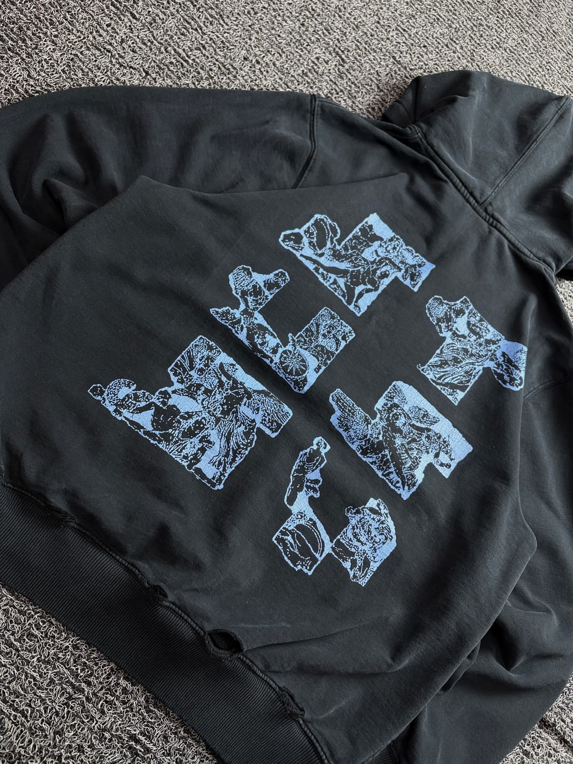 스투시 그래피티 디스트로이드 그래픽 박시핏 후디 3679 상품이미지5