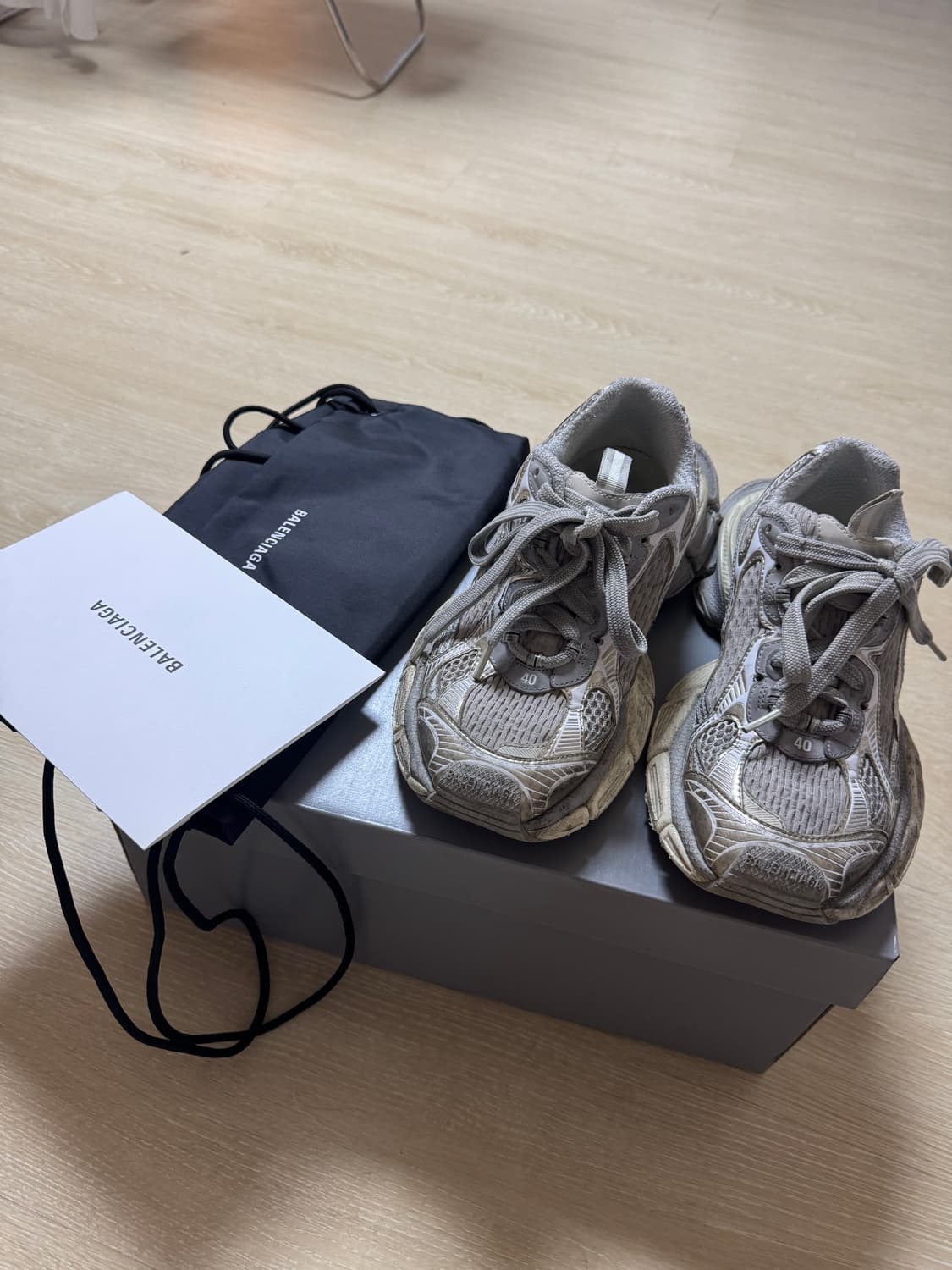 발렌시아가 3xl 에그쉘 40사이즈 정품 풀박스 상품이미지6