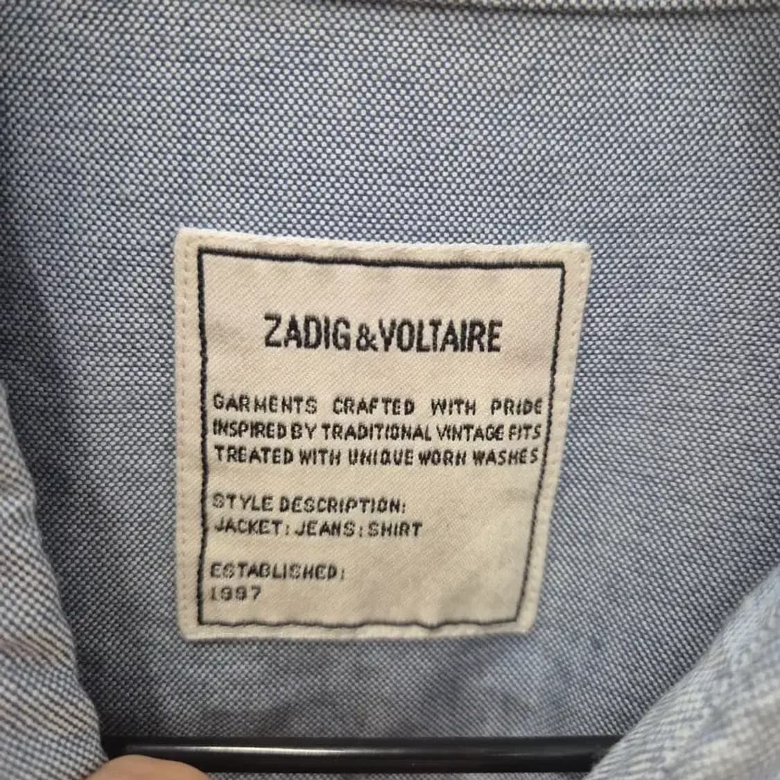 ZADIG&VOLTAIRE 셔츠 38사이즈 상품이미지7
