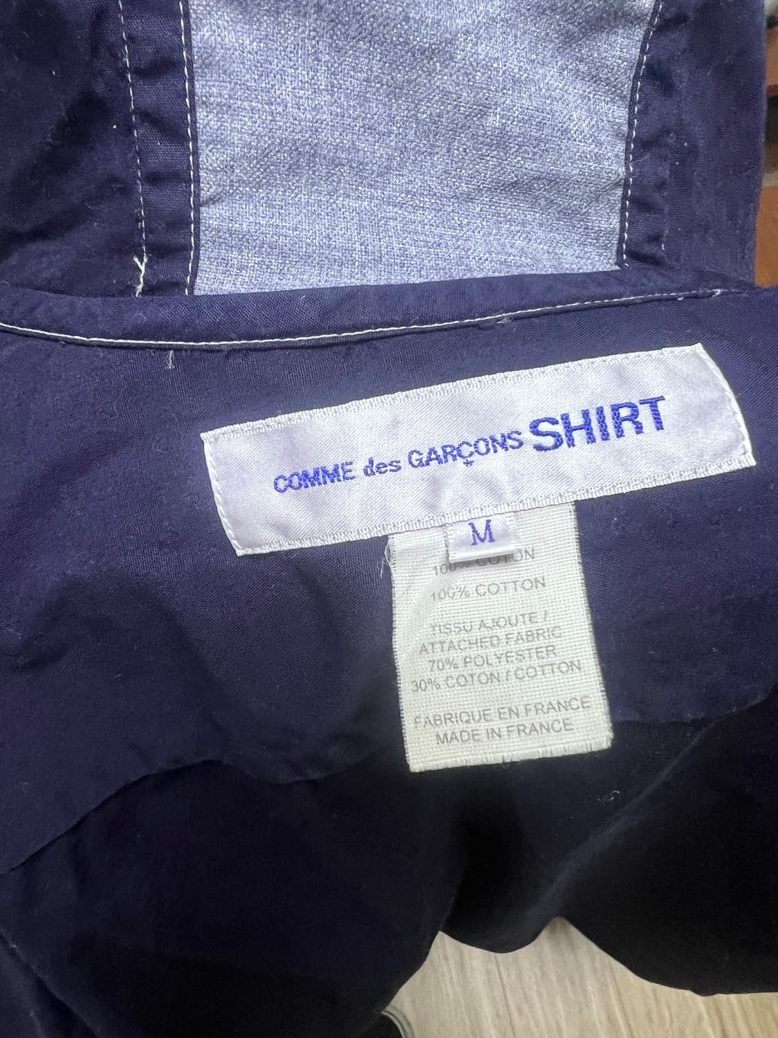 꼼데가르송 셔츠 투톤 상품이미지3