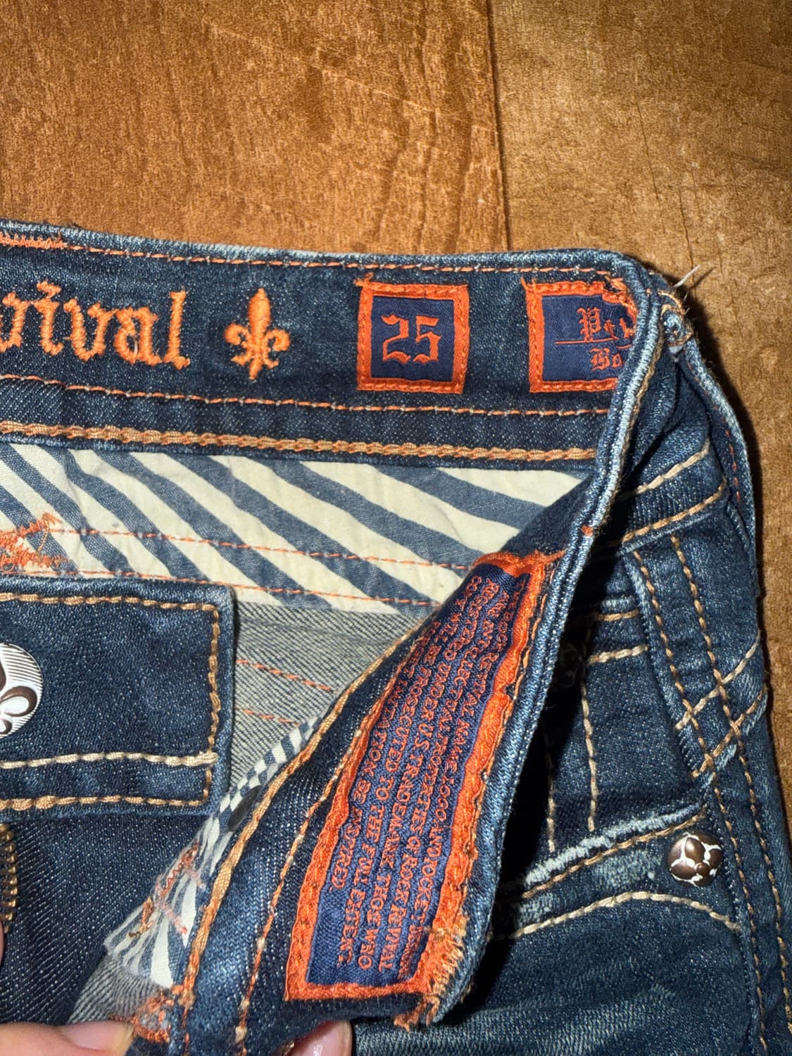 락리바이벌 청바지 25사이즈 상품이미지3