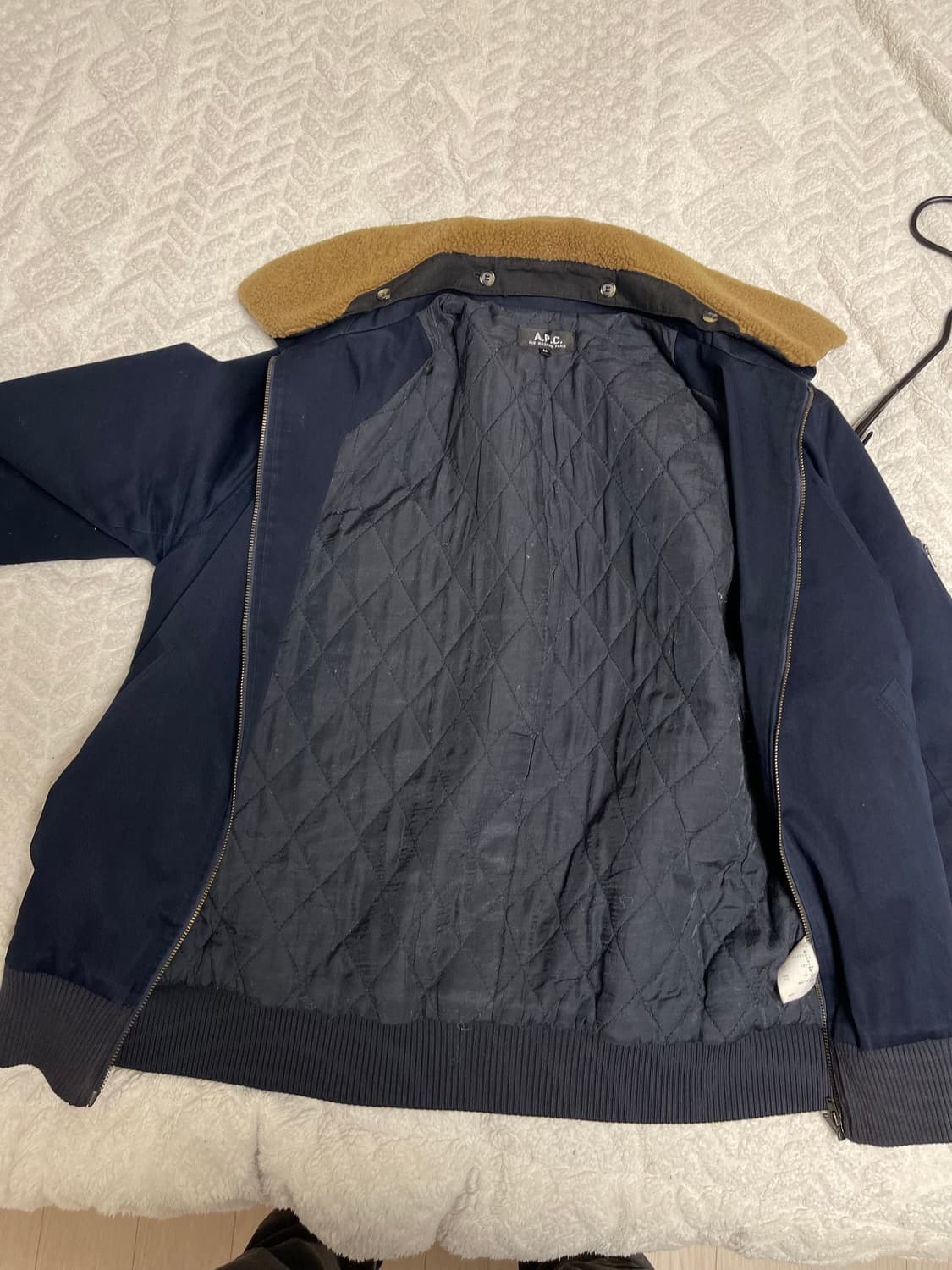 아페세(a.p.c) 맨체스터 항공 봄버자켓 네이비 M 상품이미지6