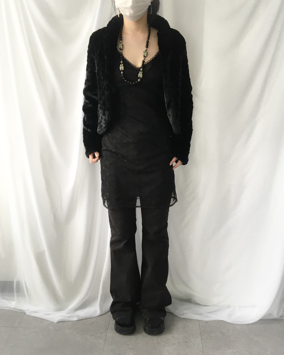 Fake fur open jacket 상품이미지5