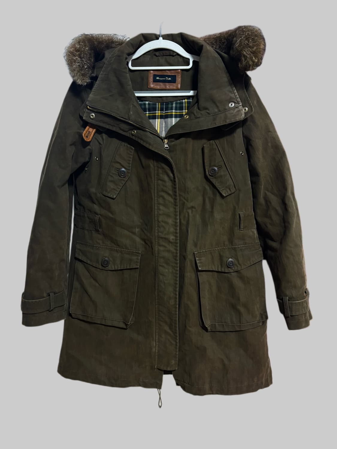 빈티지 카키브라운 야상 상품이미지2