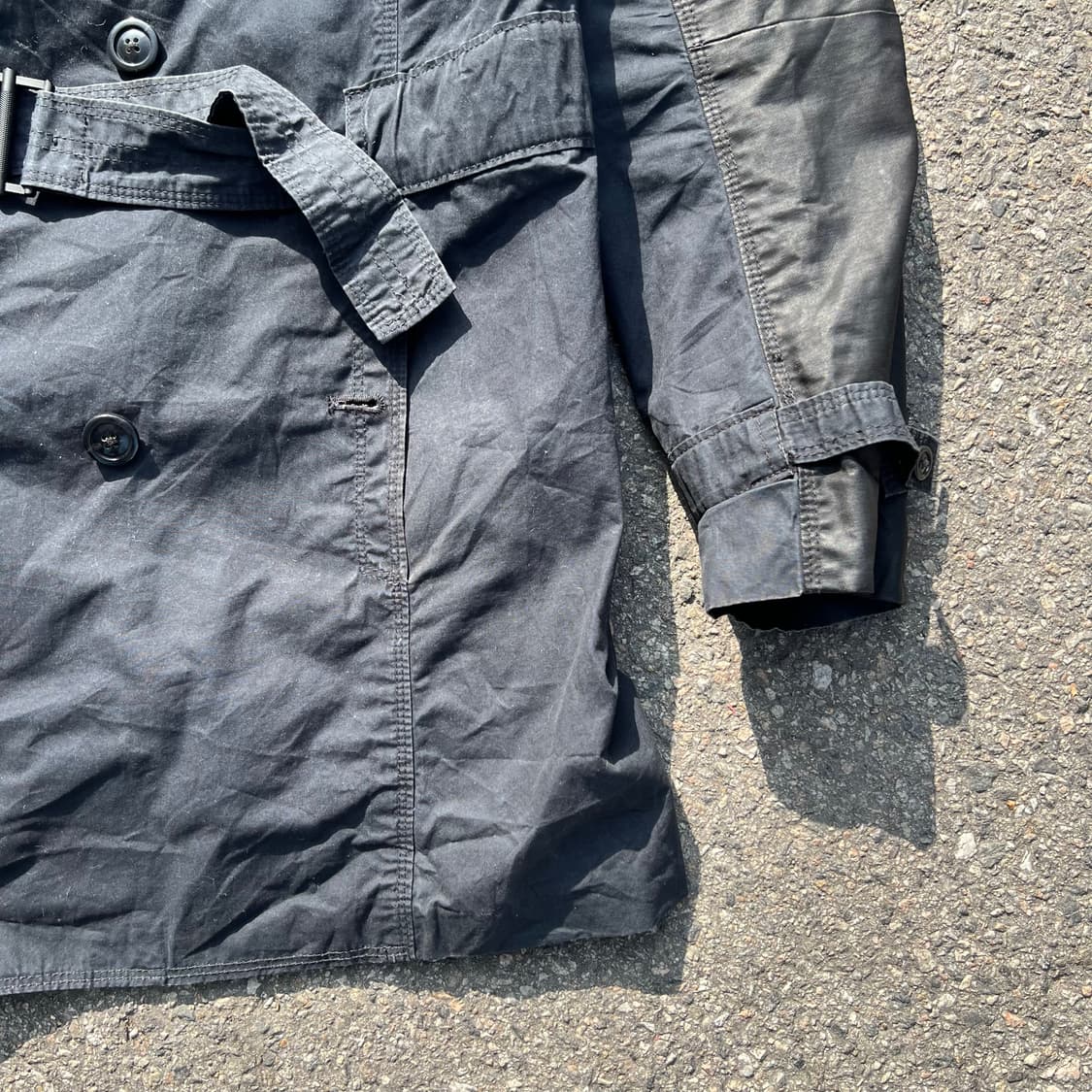 아르마니 익스체인지 코팅 트림 트렌치 코트 상품이미지3