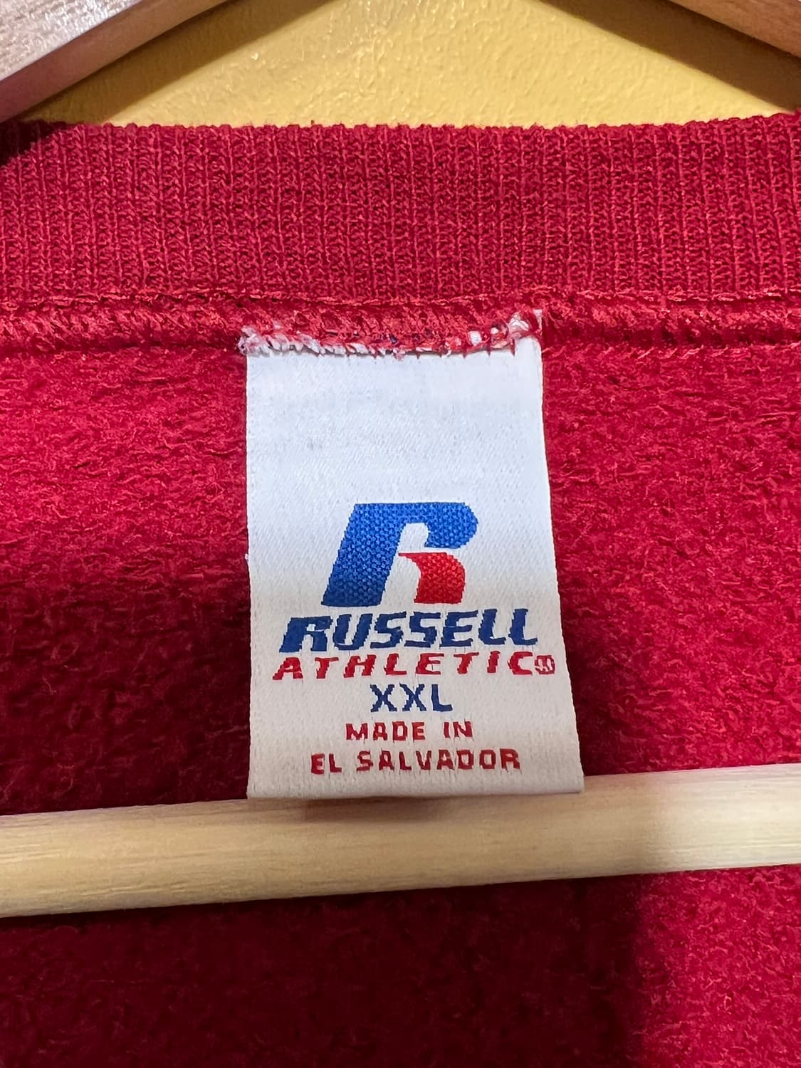 [XXL] 러셀 애슬레틱 빈티지 무지 크루넥 맨투맨 레드 상품이미지6