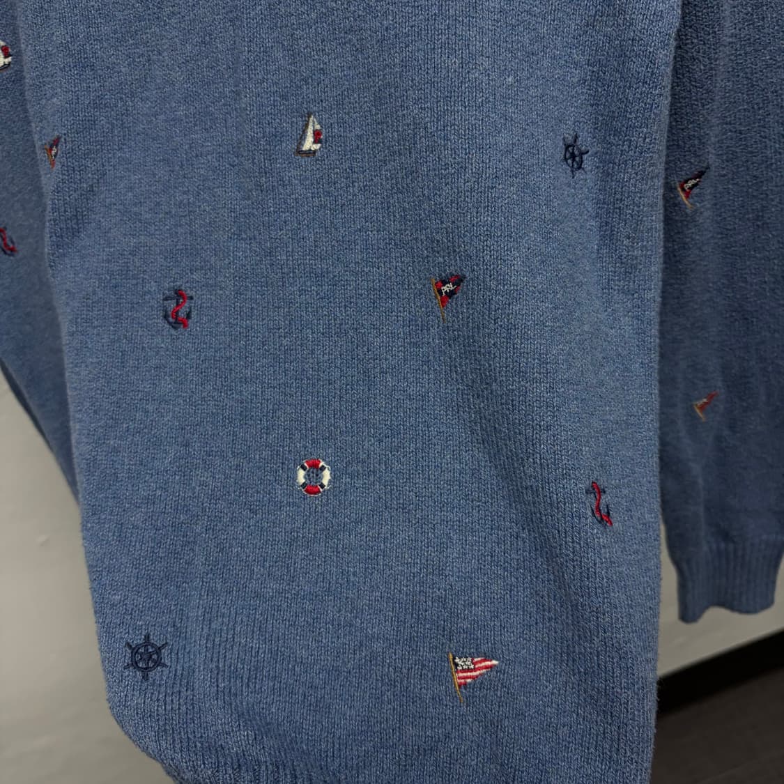 폴로 자수 니트 상품이미지3