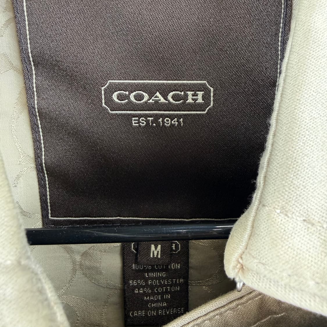 (M) 코치 우먼스 트렌치 코트 베이지 상품이미지5