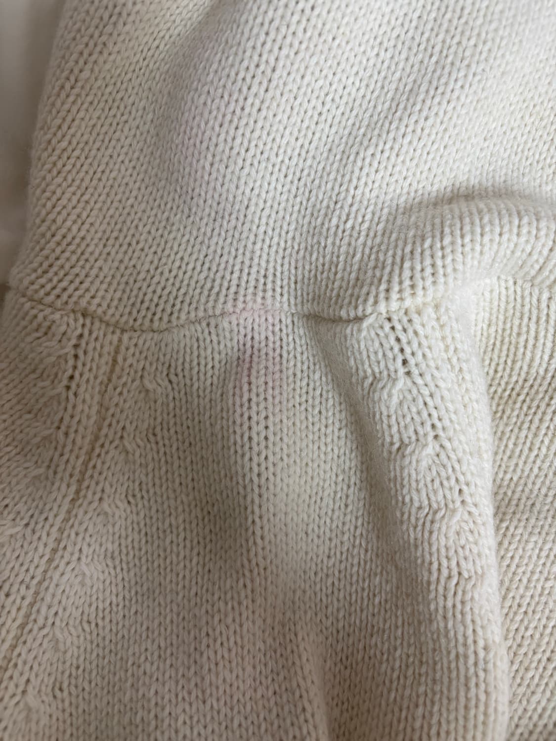 오헤시오 케이블 니트 후드 집업 아이보리 상품이미지3