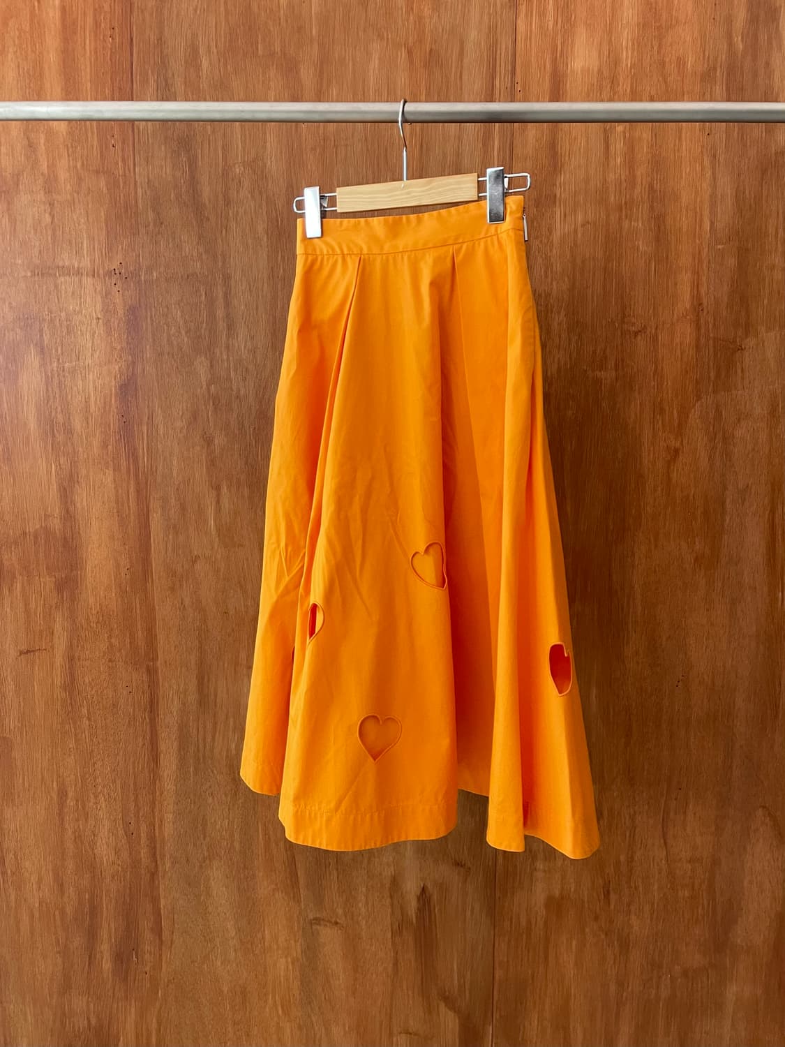 MSGM Orange heart cut out skirt 상품이미지6