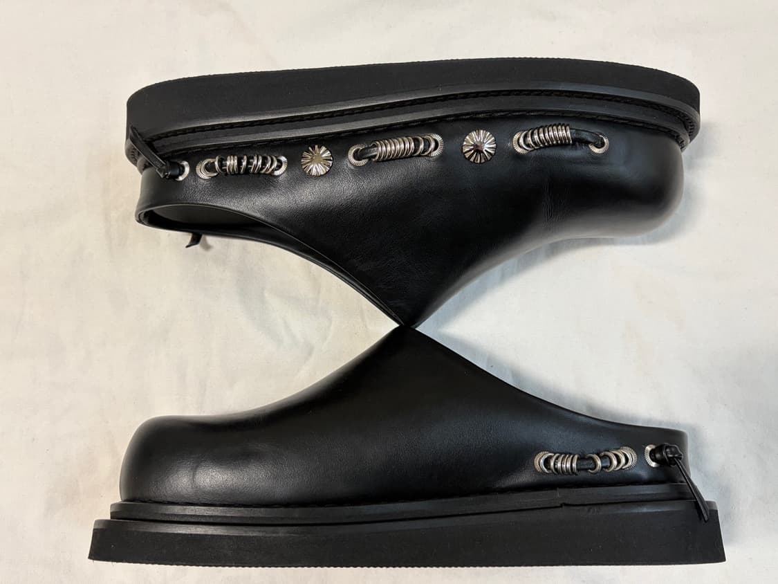 토가 레더 뮬 블랙 TOGA Pulla 슬립온 슬리퍼 클로그 상품이미지4