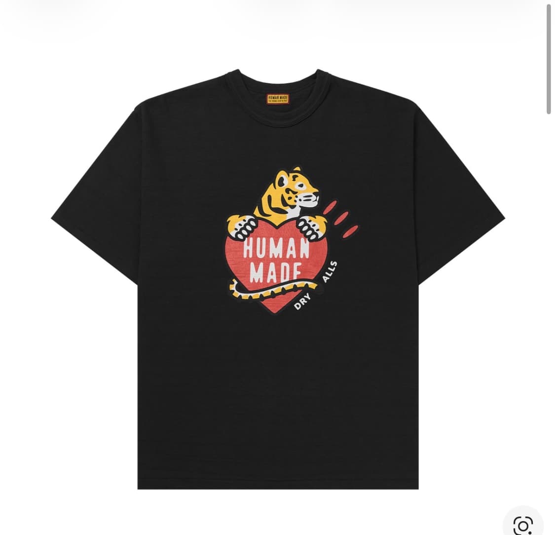 휴먼 메이드 그래픽 티셔츠 블랙 S 상품이미지1