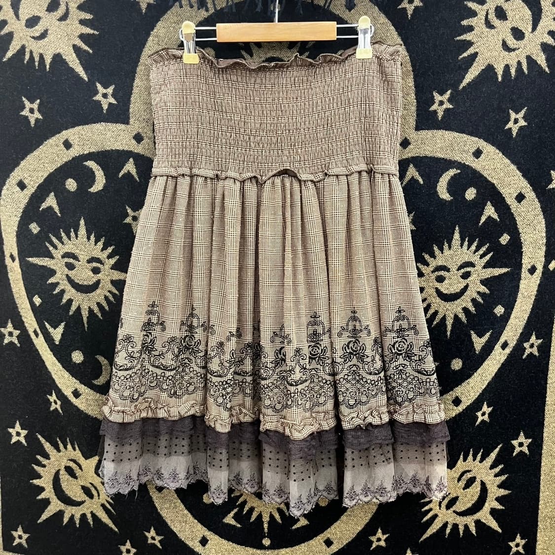 빈티지 러블리 고딕 고스 모리 로코코 코르셋 플레어 스커트 K0119 상품이미지4