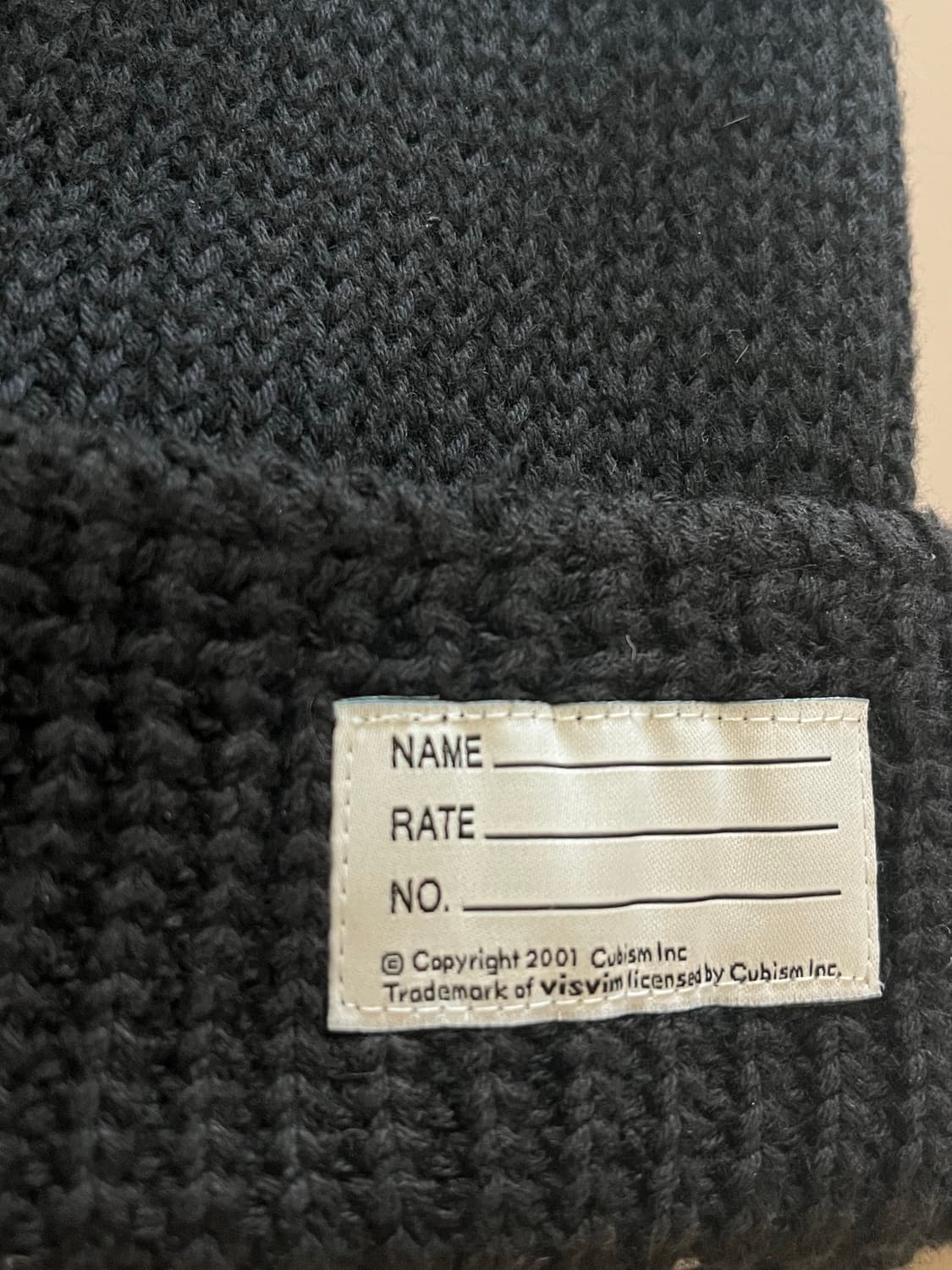 VISVIM COTTON WATCH CAP BLACK 상품이미지3