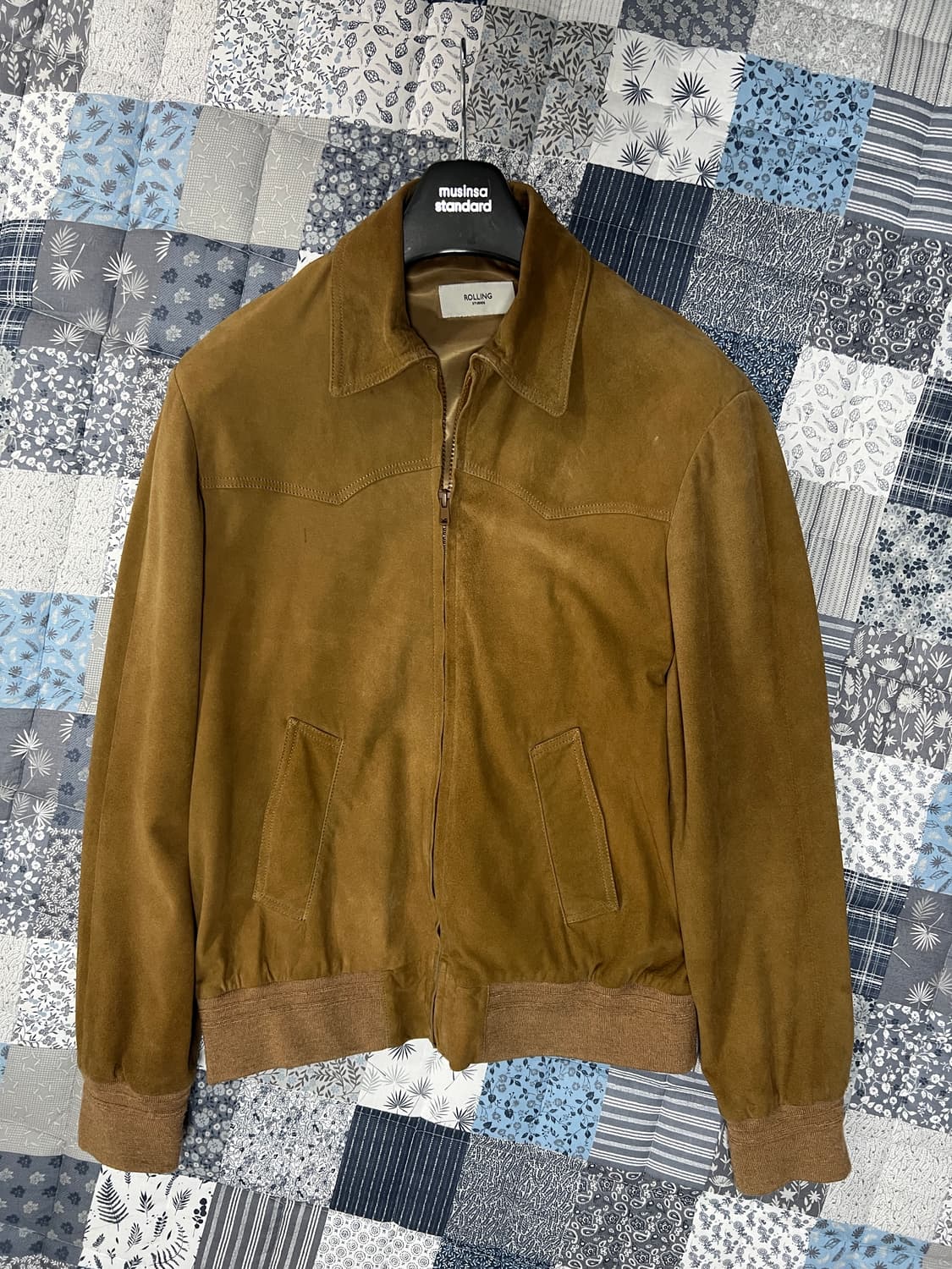 롤링스튜디오 웨스턴 스웨이드 자켓 브라운 L사이즈 상품이미지1