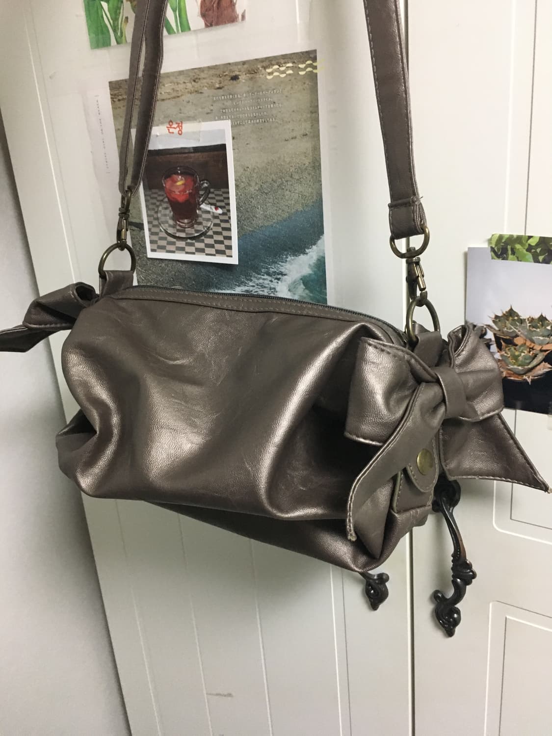 일본빈티지 히메갸루 리본 투웨이 크로스백 상품이미지1