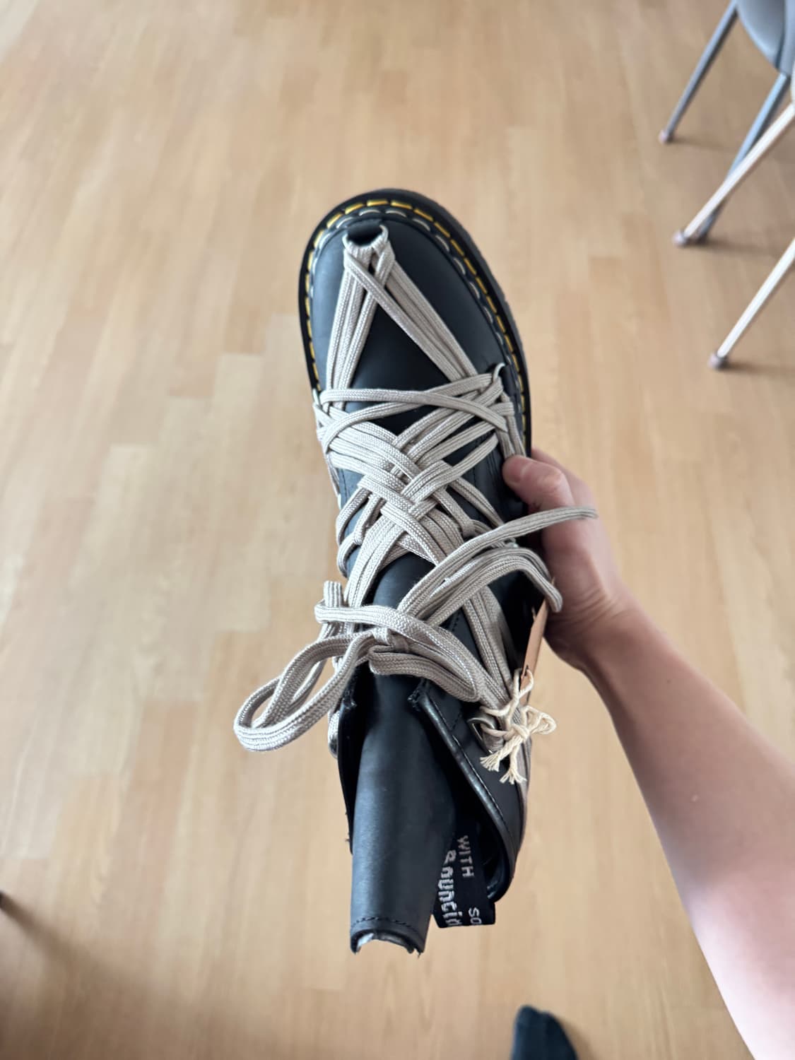 릭오웬스 닥터마틴 1460 쿼드 솔 메가 레이스 부츠 상품이미지2