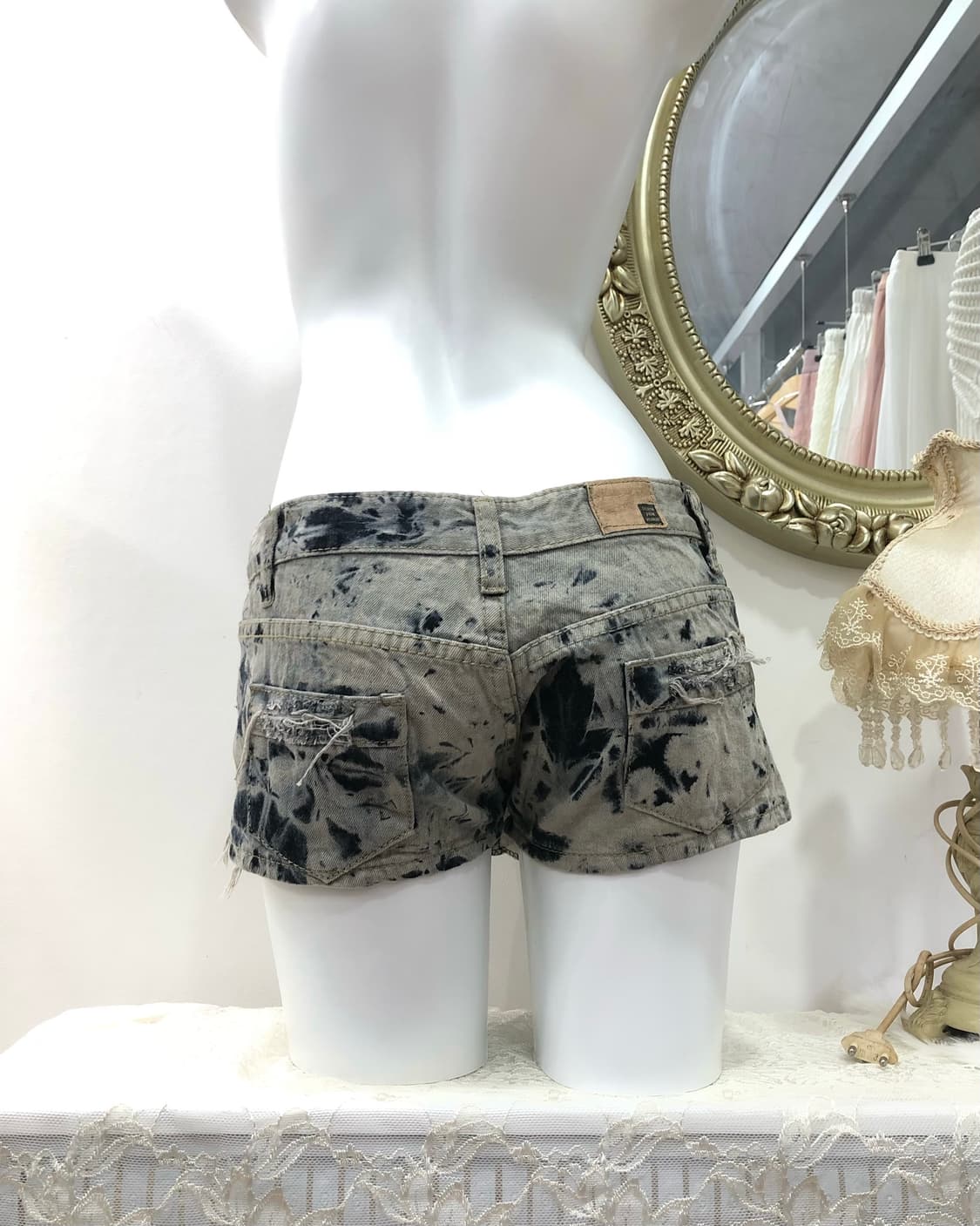 heavy destroyed washed shorts 상품이미지3