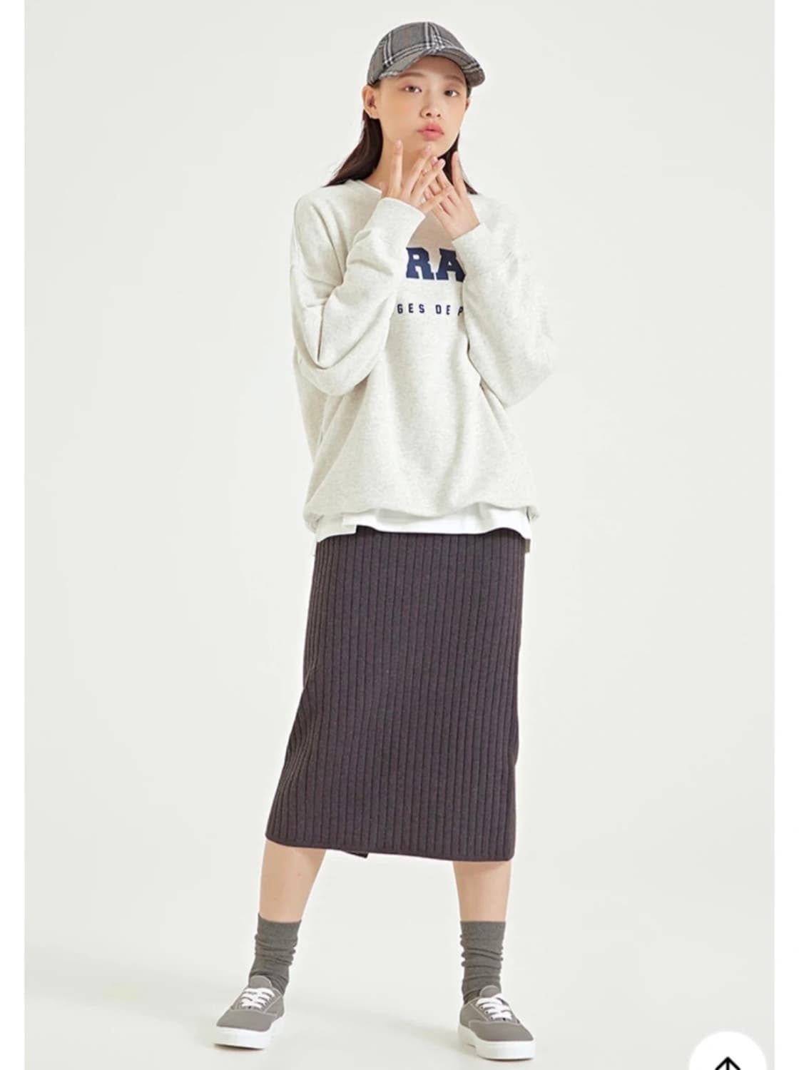 스파오 트레이닝복 세트 멜란지그레이 M 상품이미지3