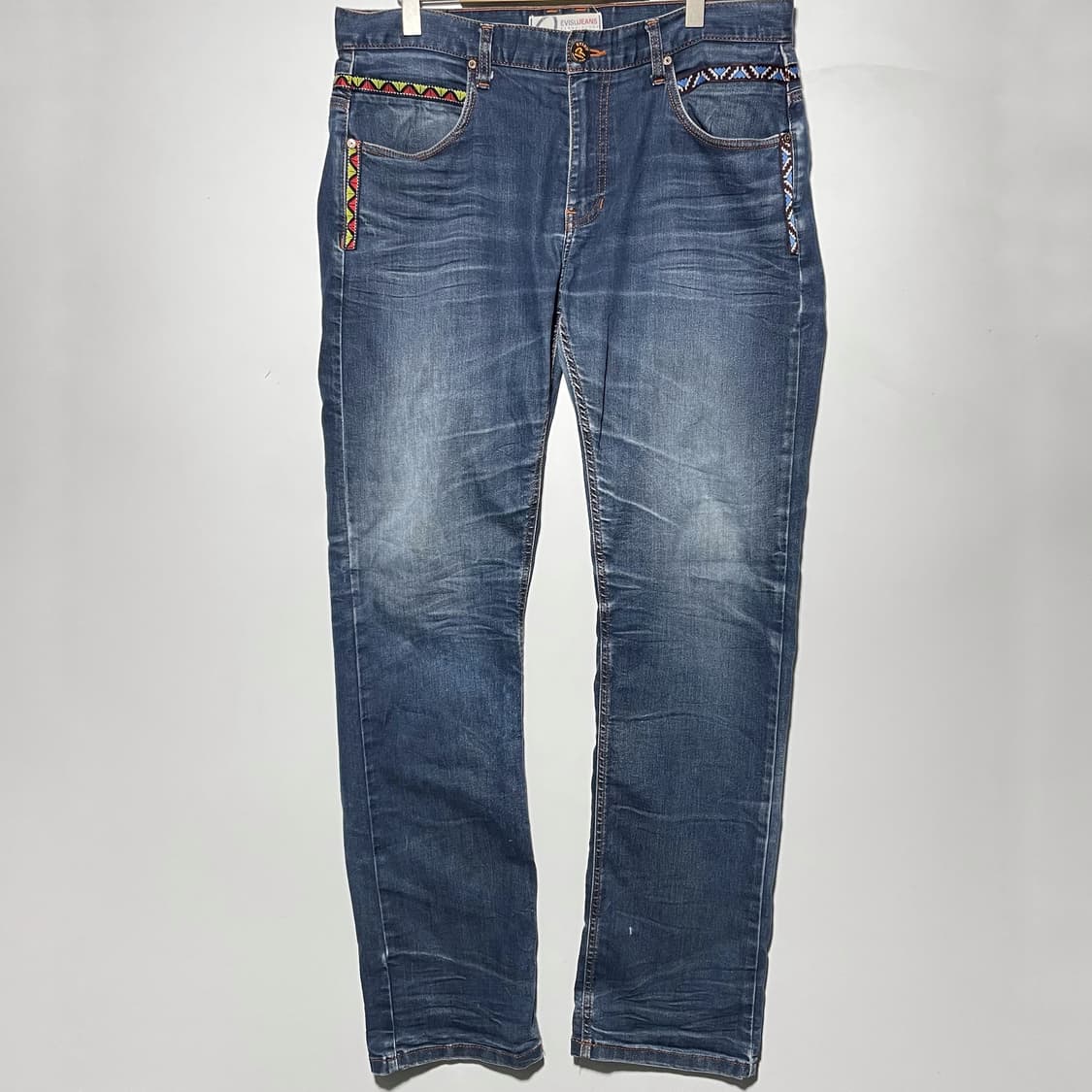 EVISU 에비수 오렌지 갈매기 데님팬츠 상품이미지6