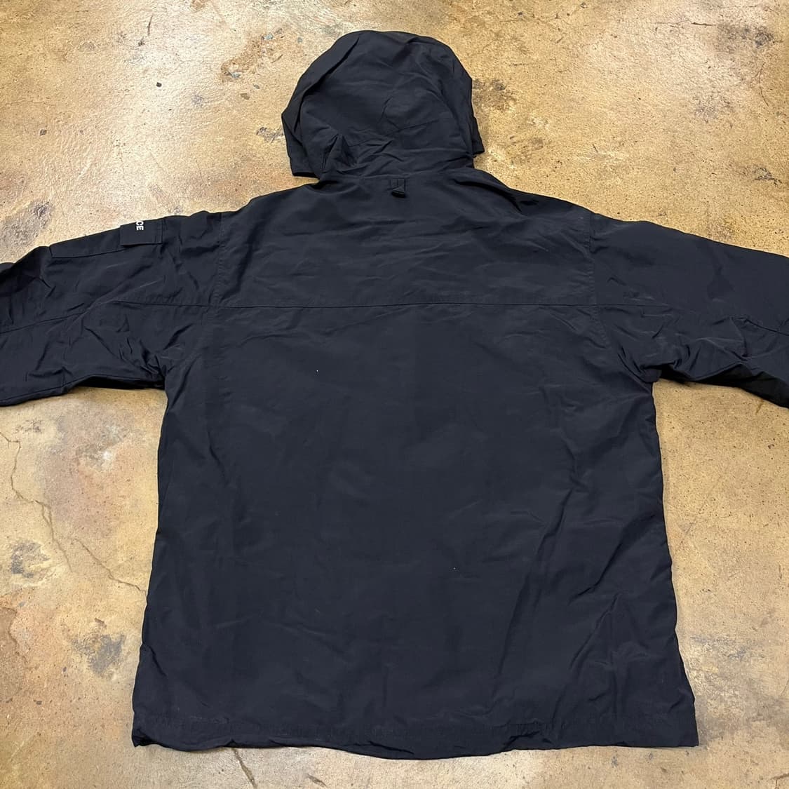 [정품/100] 노스페이스 블랙 후드 바람막이 자켓 b10 상품이미지4