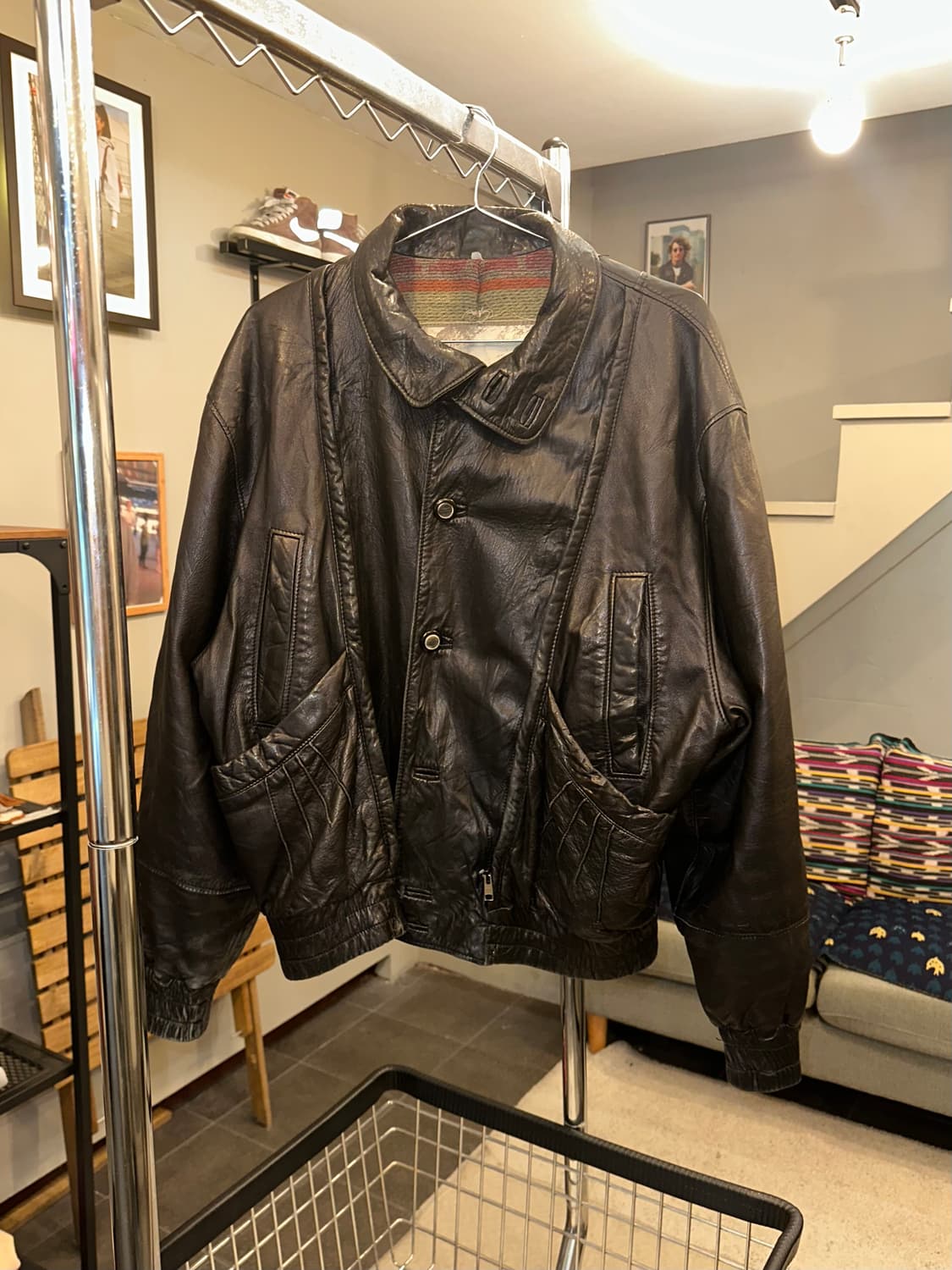 90’s Umberto Olivieri leather jacket 상품이미지3