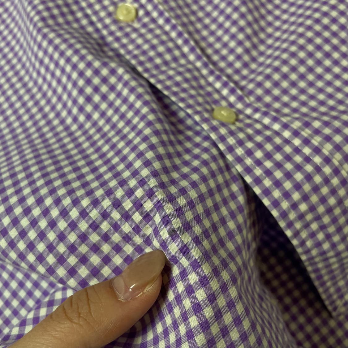 폴로랄프로렌 키즈 그린포니 퍼플 마이크로 체크 긴팔 셔츠 5 상품이미지6