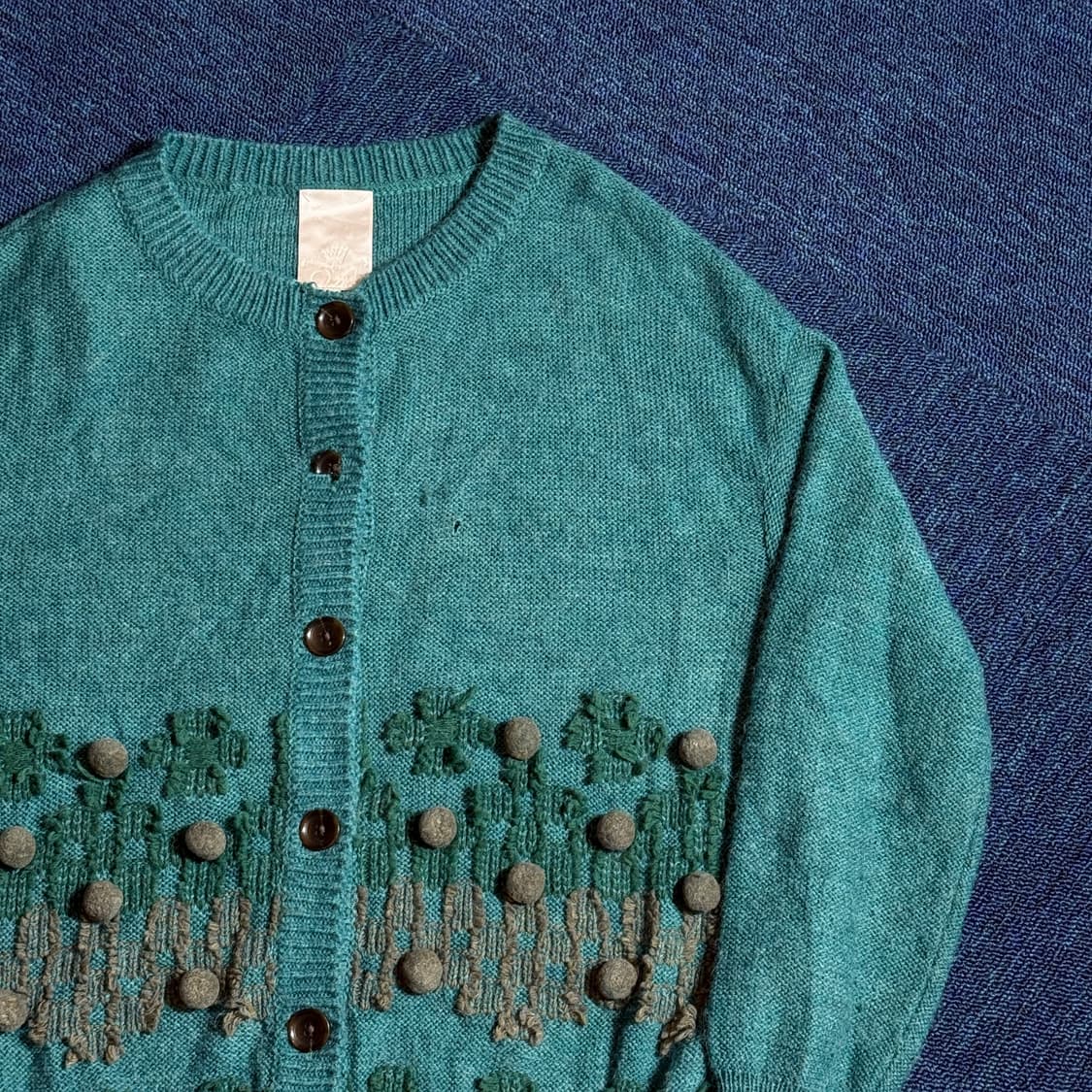 모리걸 에메랄드 니트 가디건 상품이미지2