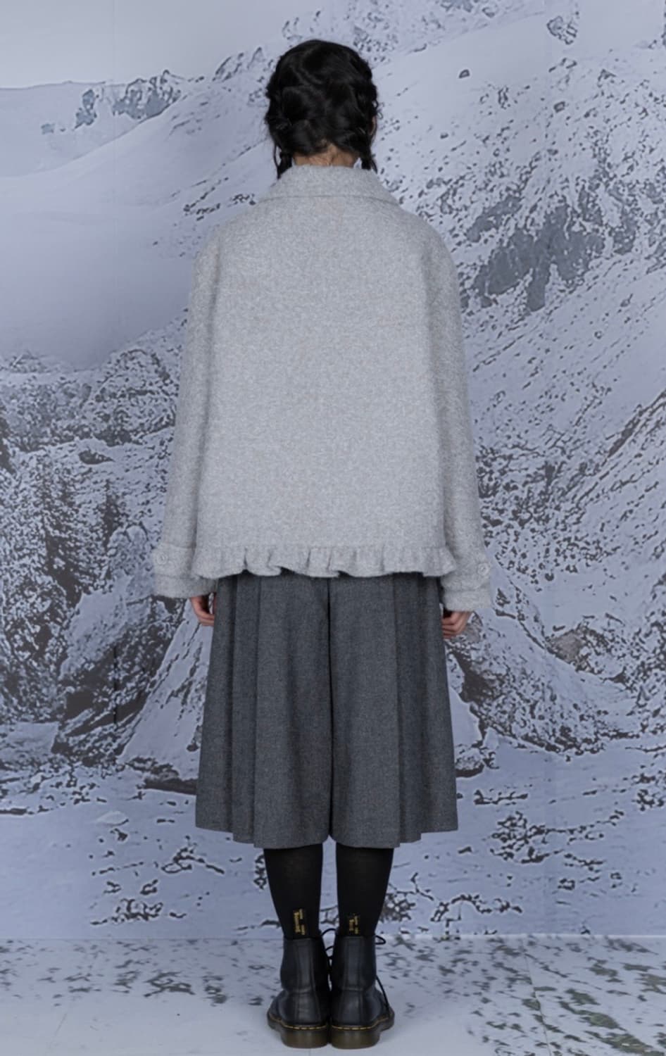 나이엔 라운드 플라켓 숏 코트 상품이미지8