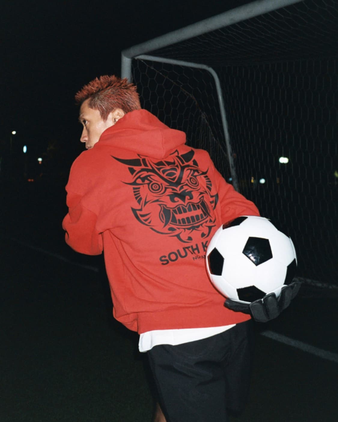 노매뉴얼 팀 코리아 후드 레드 (L) 상품이미지3