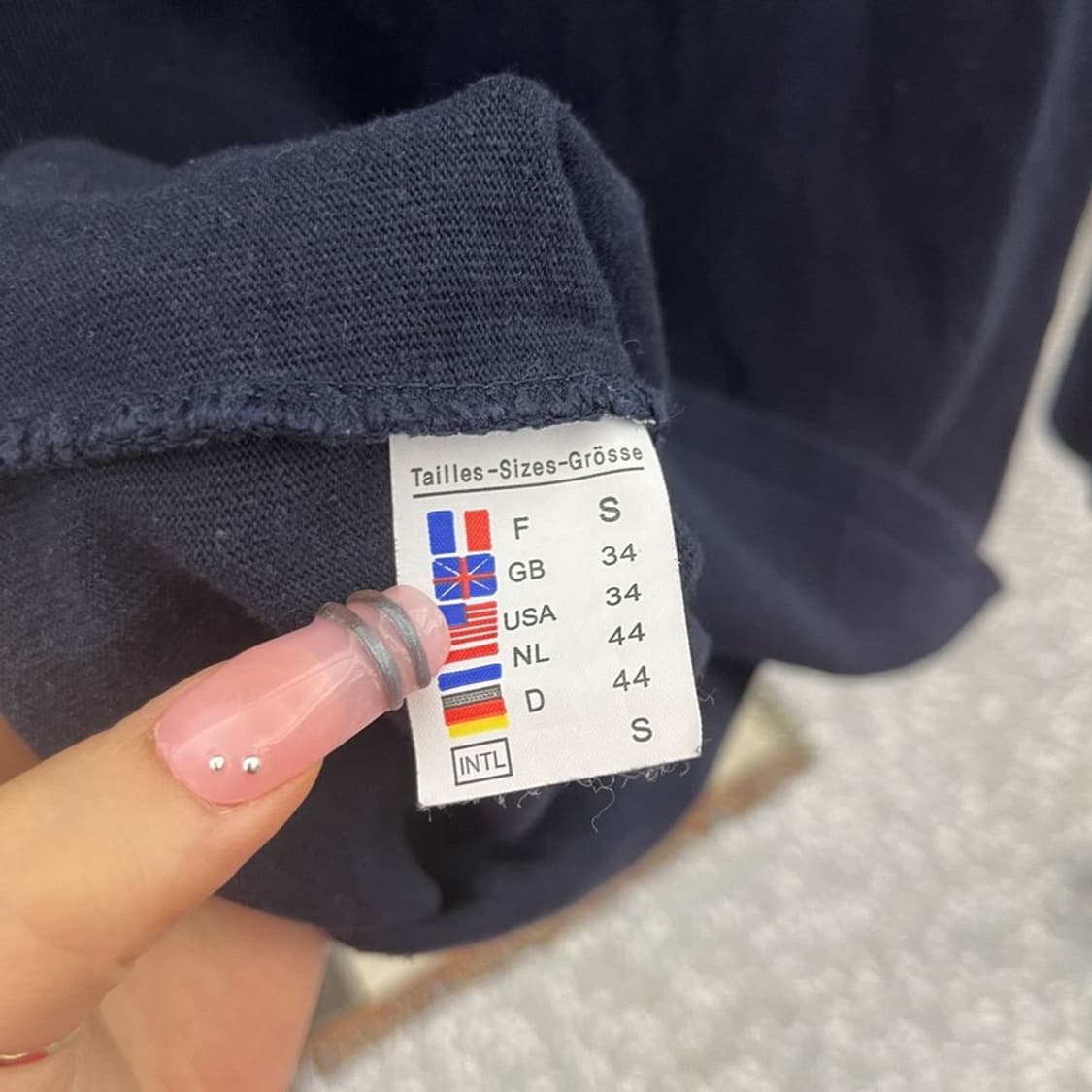 생 제임스 빈티지 캐주얼 시크 무지 롱슬리브 S C12262 상품이미지6