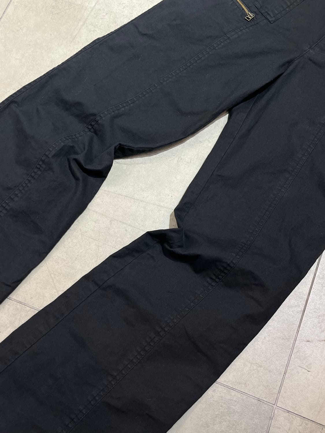 일본 빈티지 락펑크 락시크 포켓 부츠컷 코튼 블랙 팬츠 상품이미지3