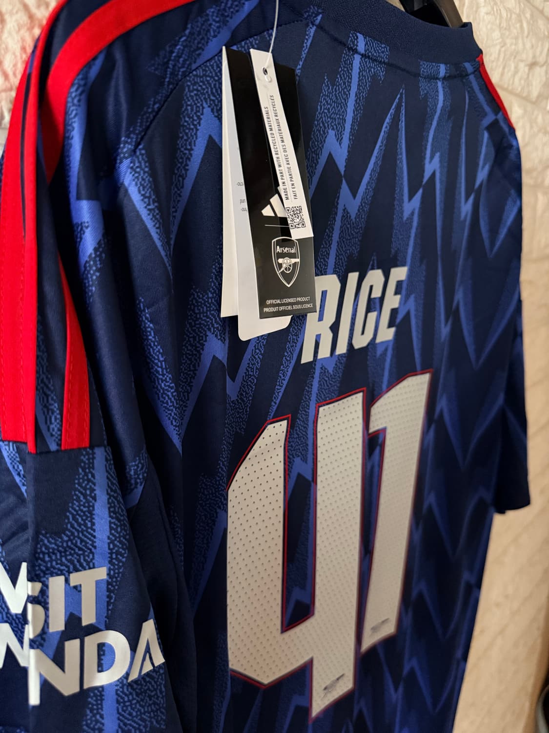 아스날 어웨이 라이스 유니폼 상품이미지7