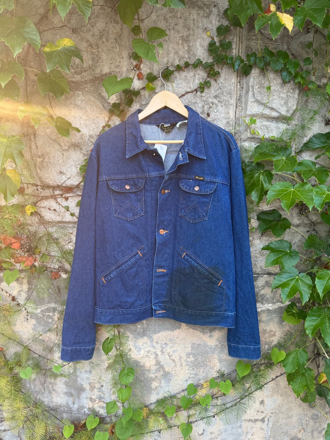 80s wrangler 74136pw 데님 트러커 자켓 46사이즈 상품이미지1