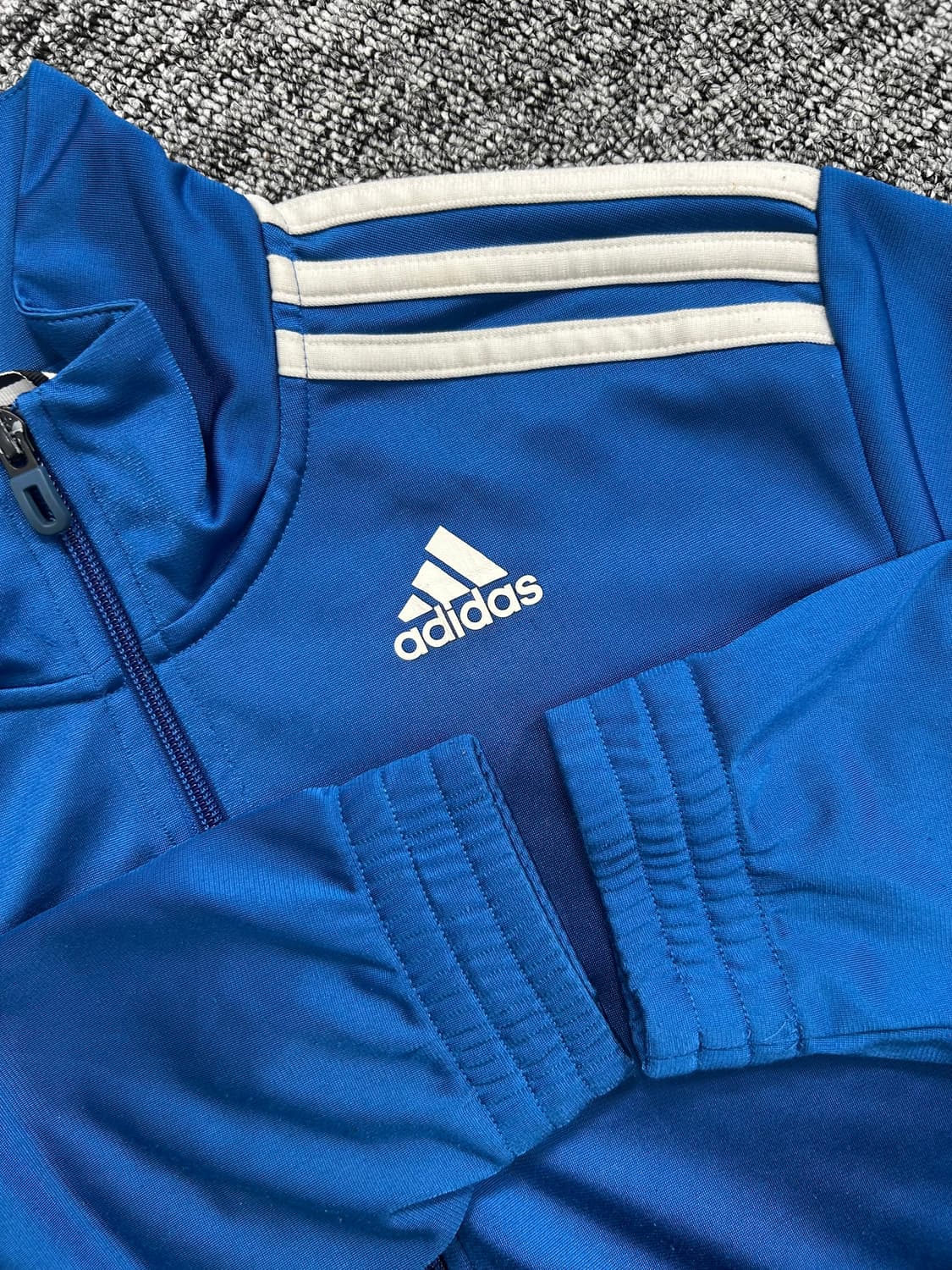 아디다스 블루 트랙탑 져지 L 상품이미지6