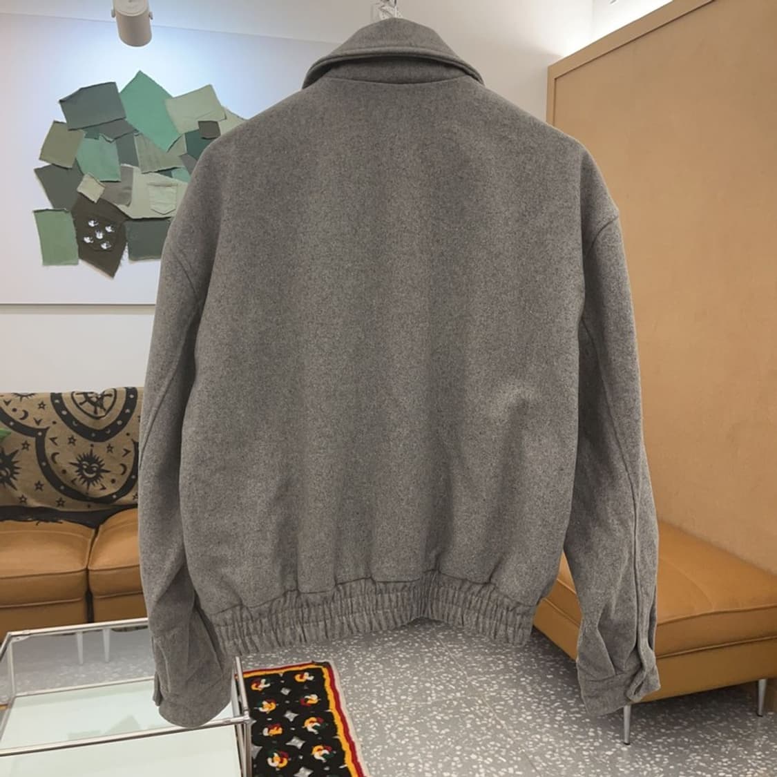 MOO 빈티지 모던시크 빅카라 블루종 자켓 M C07585 상품이미지4